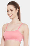 Floret Medium Impact Seamless Sports Bra - Rose — thumbnail 4