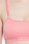Floret Medium Impact Seamless Sports Bra - Rose — thumbnail 6