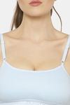 Floret Medium Impact Seamless Sports Bra - Sky — thumbnail 6