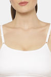Floret Medium Impact Seamless Sports Bra - White — thumbnail 6