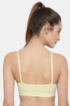 Floret Medium Impact Slip On Sports Bra - Lemon — thumbnail 2