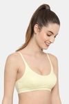 Floret Medium Impact Slip On Sports Bra - Lemon — thumbnail 3