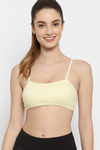 Floret Medium Impact Seamless Sports Bra - Lemon — thumbnail 1