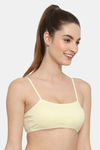 Floret Medium Impact Seamless Sports Bra - Lemon — thumbnail 3