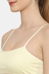 Floret Medium Impact Seamless Sports Bra - Lemon — thumbnail 4