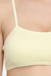 Floret Medium Impact Seamless Sports Bra - Lemon — thumbnail 5
