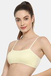 Floret Medium Impact Seamless Sports Bra - Lemon — thumbnail 6