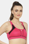 Floret High Impact Seamless Sports Bra - Magenta — thumbnail 3