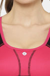 Floret High Impact Seamless Sports Bra - Magenta — thumbnail 6