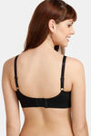 Zivame Maternity Double Layered Non Wired 3/4th Coverage Maternity / Nursing Bra - Black — thumbnail 2