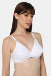 Naidu Hall Single Layered Non Wired Medium Coverage T-Shirt Bra - White — thumbnail 2