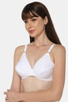 Naidu Hall Single Layered Non Wired Medium Coverage T-Shirt Bra - White — thumbnail 3