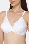 Naidu Hall Single Layered Non Wired Medium Coverage T-Shirt Bra - White — thumbnail 6