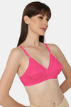 Naidu Hall Single Layered Non Wired 3/4th Coverage T-Shirt Bra - Fuchsia — thumbnail 2