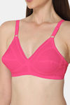 Naidu Hall Single Layered Non Wired 3/4th Coverage T-Shirt Bra - Fuchsia — thumbnail 6