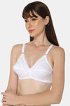 Naidu Hall Single Layered Non Wired 3/4th Coverage T-Shirt Bra - White — thumbnail 3