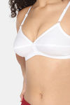 Naidu Hall Single Layered Non Wired Medium Coverage T-Shirt Bra - White — thumbnail 6