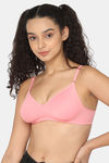 Naiduhall Non Wired Non Padded Medium Coverage T-Shirt Bra - Pink — thumbnail 3