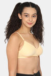 Naidu Hall Single Layered Non Wired Medium Coverage T-Shirt Bra - Skin — thumbnail 2