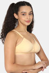 Naidu Hall Single Layered Non Wired Medium Coverage Super Support Bra - Skin — thumbnail 2
