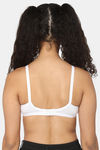 Naidu Hall Single Layered Non Wired Medium Coverage Super Support Bra - White — thumbnail 4