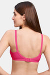 Naidu Hall Double Layered Non Wired Full Coverage T-Shirt Bra - Fuchsia — thumbnail 3