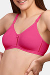 Naidu Hall Double Layered Non Wired Full Coverage T-Shirt Bra - Fuchsia — thumbnail 4