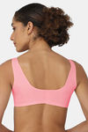 Naidu Hall Double Layered Non Wired Full Coverage Blouse Bra - Pink — thumbnail 3