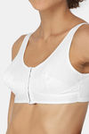 Naidu Hall Double Layered Non Wired Full Coverage Blouse Bra - White — thumbnail 6