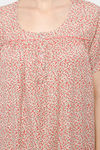 Naidu Hall Cotton Full Length Nightdress - Pink — thumbnail 6