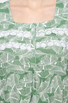 Naidu Hall Cotton Full Length Nightdress - Green — thumbnail 6