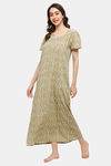 Naidu Hall Cotton Full Length Nightdress - Grey — thumbnail 3