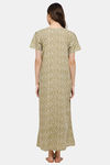 Naidu Hall Cotton Full Length Nightdress - Grey — thumbnail 4