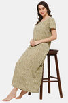 Naidu Hall Cotton Full Length Nightdress - Grey — thumbnail 5
