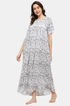 Naidu Hall Cotton Full Length Nightdress - White — thumbnail 3