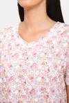 Naidu Hall Cotton Full Length Nightdress - Pink — thumbnail 6