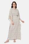 Naidu Hall Cotton Full Length Nightdress - White — thumbnail 2