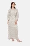 Naidu Hall Cotton Full Length Nightdress - White — thumbnail 3