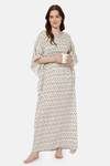 Naidu Hall Cotton Full Length Nightdress - White — thumbnail 5