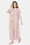 Naidu Hall Cotton Full Length Nightdress - Pink — thumbnail 2