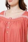 Naidu Hall Cotton Full Length Nightdress - Pink — thumbnail 7