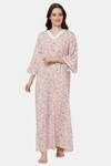 Naidu Hall Cotton Full Length Nightdress - Pink — thumbnail 1