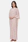 Naidu Hall Cotton Full Length Nightdress - Pink — thumbnail 2