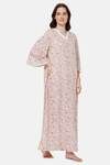 Naidu Hall Cotton Full Length Nightdress - Pink — thumbnail 3