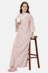 Naidu Hall Cotton Full Length Nightdress - Pink — thumbnail 5