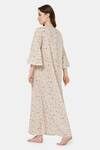 Naidu Hall Cotton Full Length Nightdress - Purple — thumbnail 4