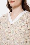 Naidu Hall Cotton Full Length Nightdress - Purple — thumbnail 7