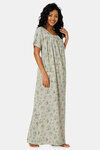 Naiduhall Cotton Full Length Nightdress - Green — thumbnail 3