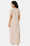 Naiduhall Cotton Full Length Nightdress - Orange — thumbnail 4