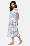 Naiduhall Cotton Full Length Nightdress - Violet — thumbnail 2